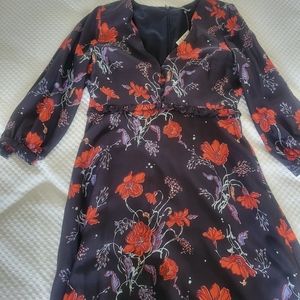 NWT Madewell poppy floral print dress